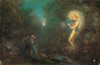 A Landscape with a Couple, and a Spirit with a Lute