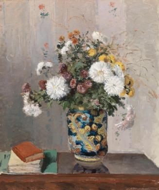 Chrysanthemums in a Chinese Vase