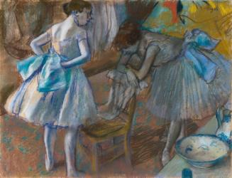 Two Ballet Dancers in a Dressing Room