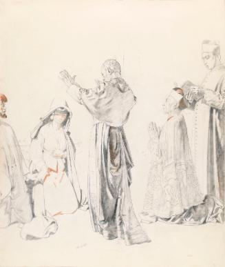 A Priest Blessing a Couple: Study for 'The Western Wedding'
