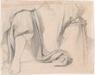 A Draped Knee and Details of a Dress