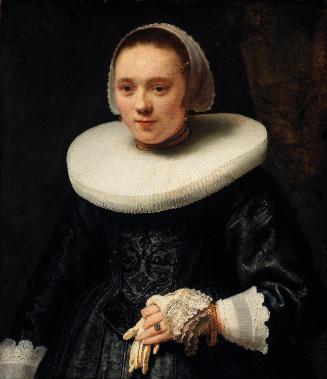 Portrait of a Lady Holding Gloves