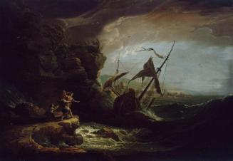 Stormy Coastal Scene