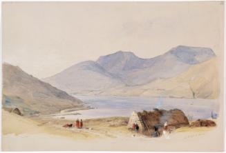 View of Leenane, Mweelrea Mountain and Killary Fjord, County Galway