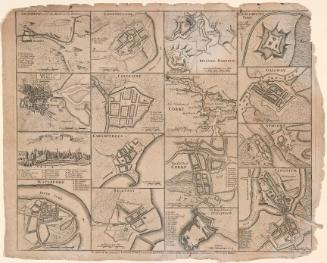 Plans of the Principal Towns, Forts and Harbours in Ireland from Mr Tindal's Continuation of Mr Rapin's History, c.1748