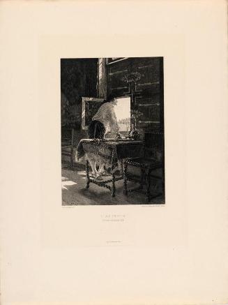 Waiting (after a painting by Meissonier, 1857)