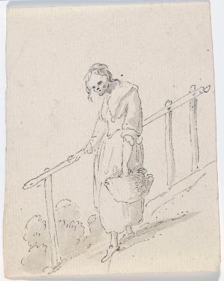 Dejected Woman with Basket
