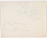 Sleeping Child with Angels; Sketch of a Head (on verso)