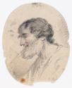 Head of a Bearded Man in Profile
