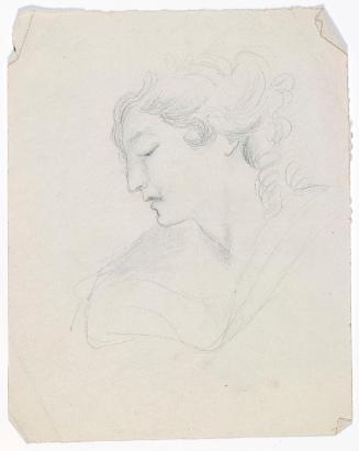 Head of a Man in Profile with Upswept Hair