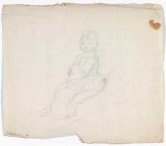 Seated Girl Holding a Doll
