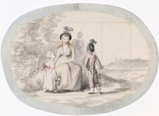 Seated Woman with Two Children