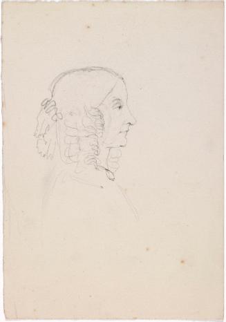 Profile of a Woman with Ringlets