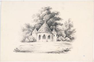 Gothic Garden Folly among Trees