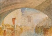 The Grand Canal from below the Rialto Bridge, Venice