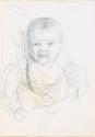 Violet Stockley (1893-1970), the Artist's Niece, at Play