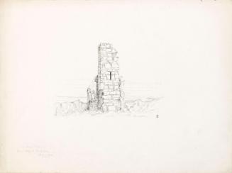 Square Belfry on Inis Cloithreann, Looking East, Lough Ree, County Longford