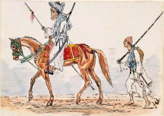 Oriental Soldier on Horseback and Riflemen
