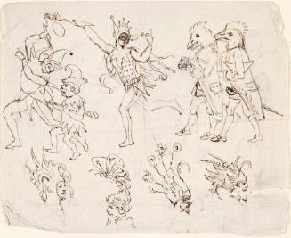 Jesters and Masked Carnival Figures