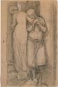 Study for 'Hellelil and Hildebrand, the Meeting on the Turret Stairs'