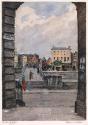 Merchants' Arch and the Halfpenny Bridge, Dublin