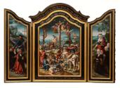 Triptych with the Crucifixion and Donors