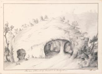 The Cave at the End of Dovedale, Derbyshire