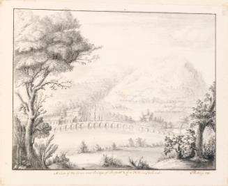 The Long Bridge, Belfast (now rebuilt) and Cave Hill, County Antrim