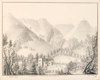 Bunker Hill (left) and Thorp Cloud (right), Dovedale, Derbyshire from Ham Hall