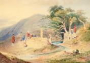 Pilgrims at Saint Brigid's Well, Liscannor, County Clare