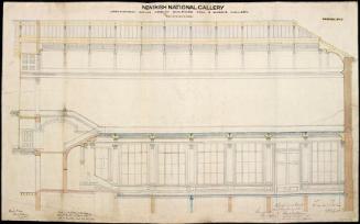 A Longitudinal Section through the Sculpture Hall and the Queen's Gallery