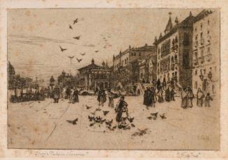 The Riva Degli, Schiavone, Looking towards the Doges' Palace, Venice