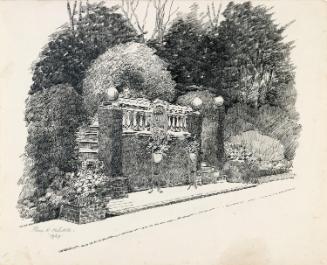 Garden Steps and a Shrubbery