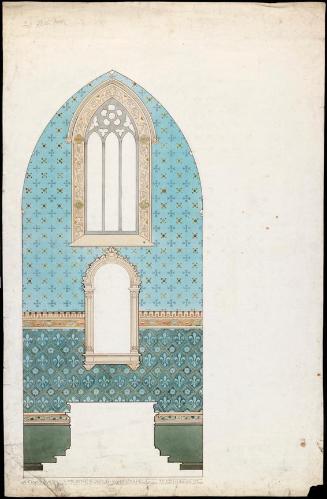 The Altar Wall Elevation of a Chapel Dedicated to the Blessed Virgin Mary