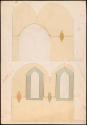 The Decoration for the Ambulatory Wall around the Baptistry Door (top) and Saint Columba's Chapel (bottom), Maynooth