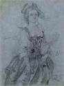 Portrait of a Lady in a 'Van Dyck' Dress