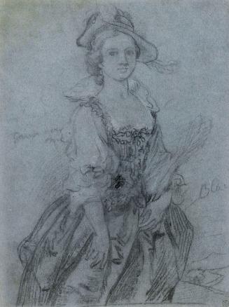 Portrait of a Lady in a 'Van Dyck' Dress