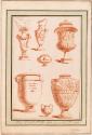 Classical Vases, an Incense Burner and a Ewer