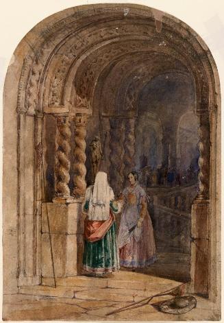 Two Women under an Archway