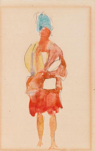 A Young Woman with a Handbag