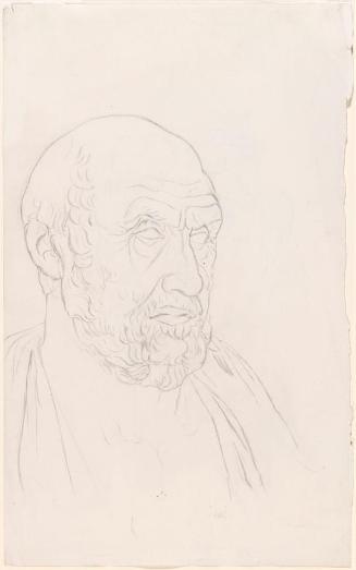 Lucius Annaeus Seneca (c.4BC-65 AD), Philosopher and Writer; A Youth's Face (on verso)