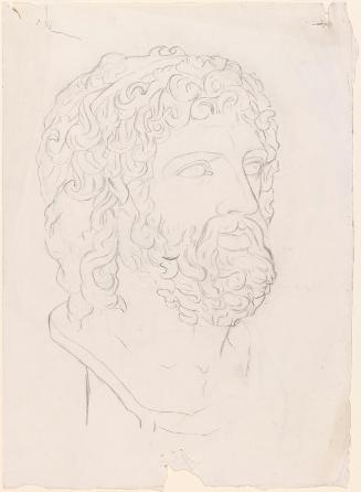 The Vatican Jupiter; A Torso over a Bearded Profile (on verso)