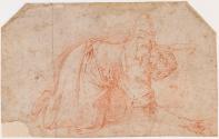 A Kneeling Woman Gathering Manna