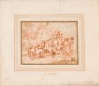 Peasants Driving Cattle and Sheep down a Lane