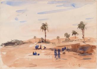 Egyptian Palms; Cow (on verso)