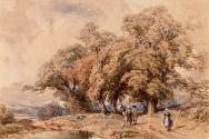 Figures on a Country Road