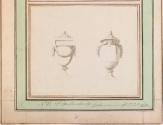 Two Antique Urns with Swags
