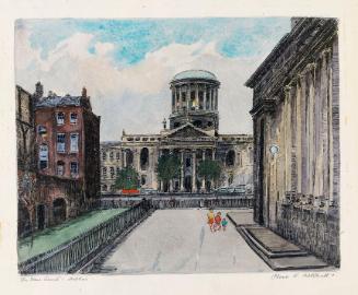 The Four Courts from outside the Church of Adam and Eve and the Immaculate Conception
