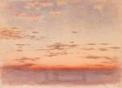 Sunset over a House