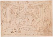 Two Supplicants before a Statue of Apollo